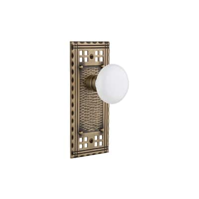 Nostalgic Warehouse Vintage White Porcelain Single Dummy Door Knob