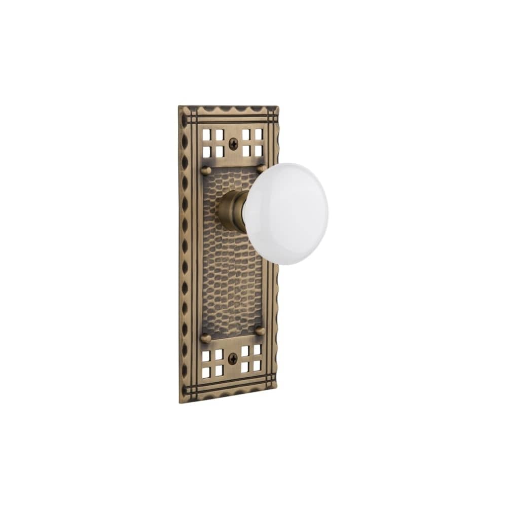 Nostalgic Warehouse Vintage White Porcelain Single Dummy Door Knob