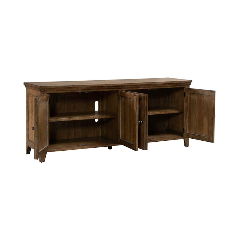 Liberty Furniture Carolina Park 78 Inch TV Console - Width 78" x Depth 20" x Height 32"