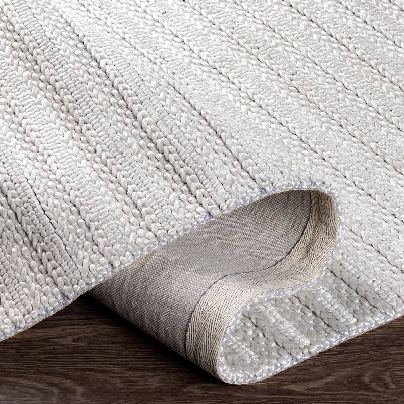 Strick & Bolton Carr Handwoven Viscose & Wool Area Rug