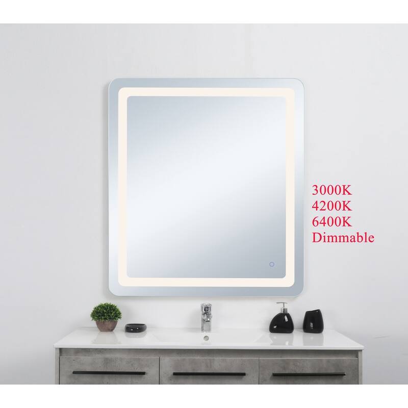 Indigo Home 36in x 40in soft edge LED mirror