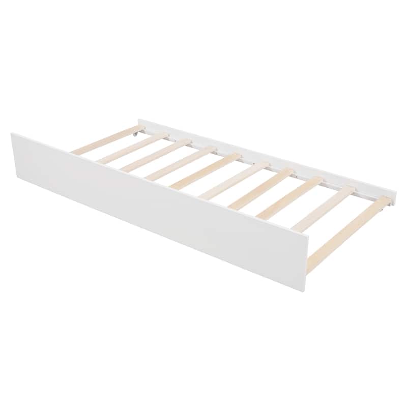 Twin House Bed with Twin Trundle