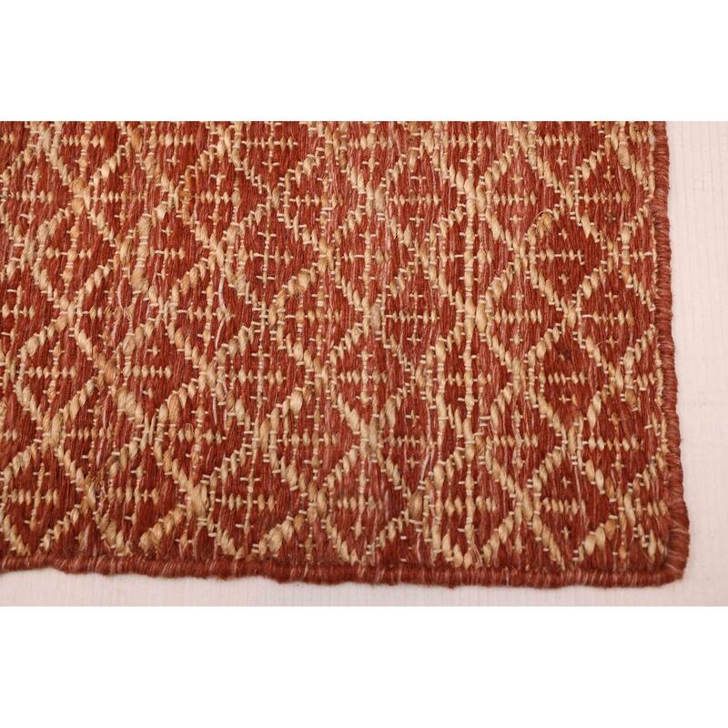 ECARPETGALLERY Flat-Weave Palas Denizli Dark Red Kilim - 5'2 x 7'5