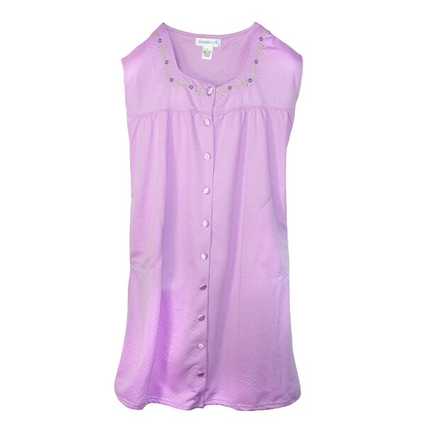 women's button front dressing gown