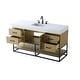 preview thumbnail 44 of 134, Lennox 48 - 60 Inch Single Bathroom Vanity