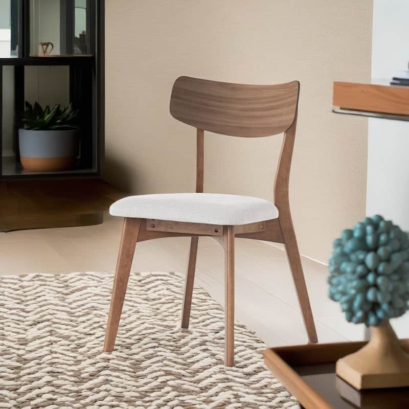 Dining Chairs Set of 2, Upholstered Chair Side Chair w/Rubber Wood Frame
