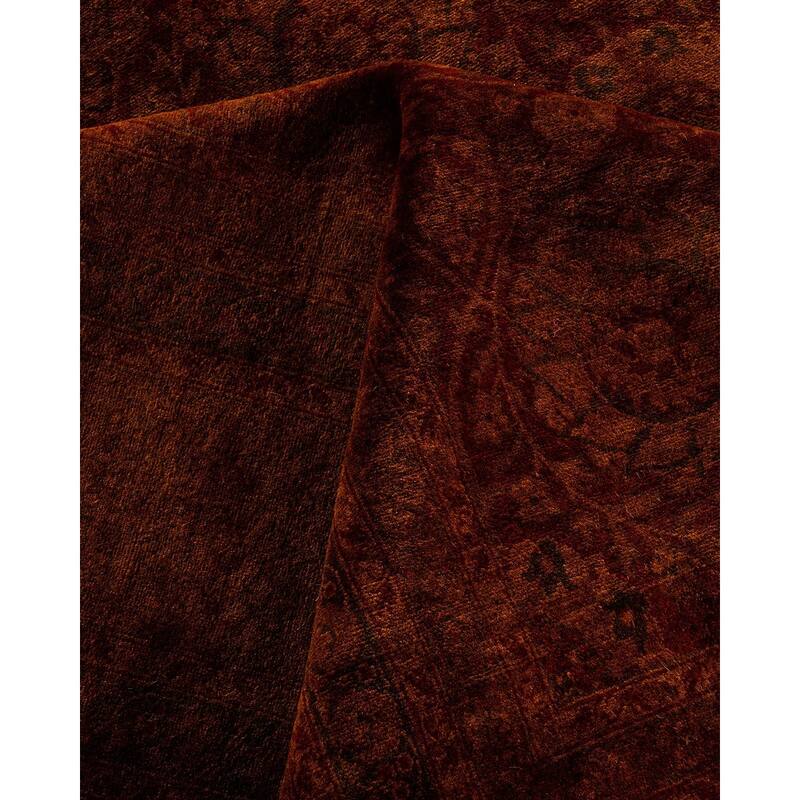 Overdyed, One-of-a-Kind Hand-Knotted Area Rug - Gold - 10' 2" x 16' 1"