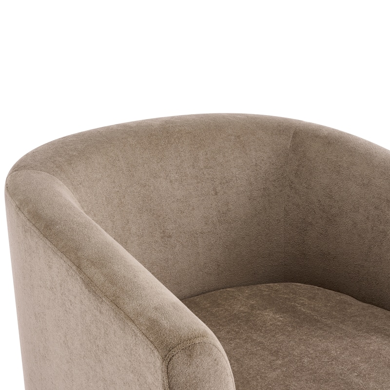 Christopher Knight Home - Halo Modern Swivel Upholstered Barrel Chair with Wooden Base