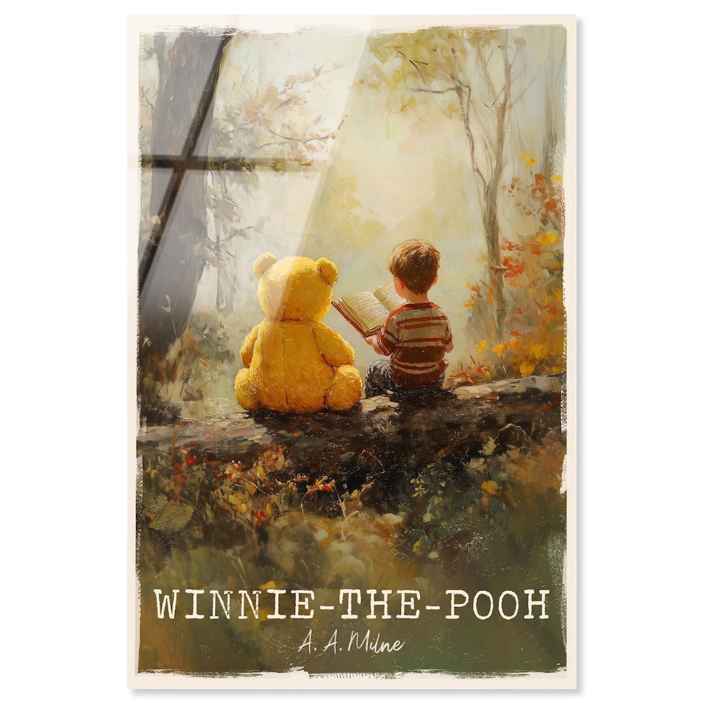 Classic Winnie the Pooh Acrylic by Art Remedy, Ready to Hang