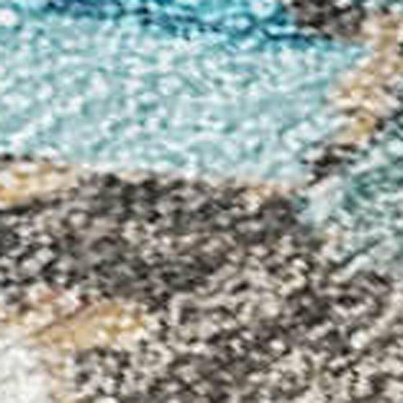 HomeRoots Abstract Transitional Rectangle Outdoor Rug