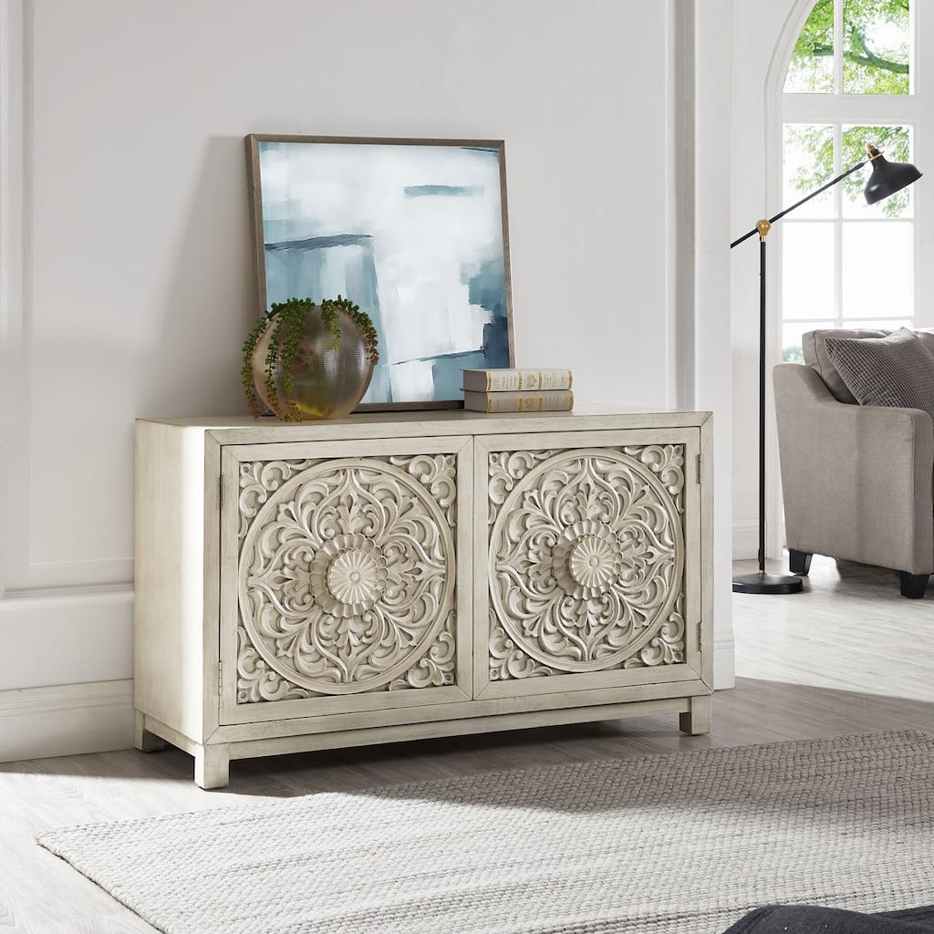 Sundance Antique Linen 2 Door Accent Cabinet