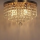 preview thumbnail 42 of 45, GetLedel Modern 5-Light Crystal Flush Mount Chandelier