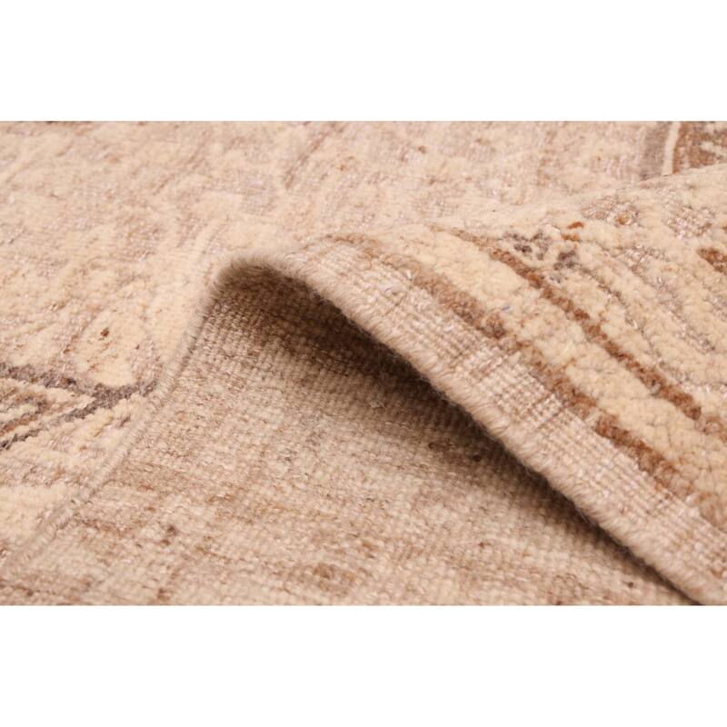 ECARPETGALLERY Hand-knotted Tangier Beige Wool Rug - 8'2 x 10'8