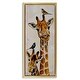 preview thumbnail 15 of 26, Stupell Giraffe & Perched Birds Framed Floater Canvas Wall Art Design by Karen Weber Fine Art 11 x 25 - Gold