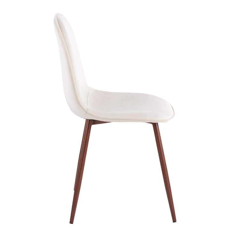 Pebble Mid-Century Modern Upholstered Accent / Dining Chair (Set of 2)
