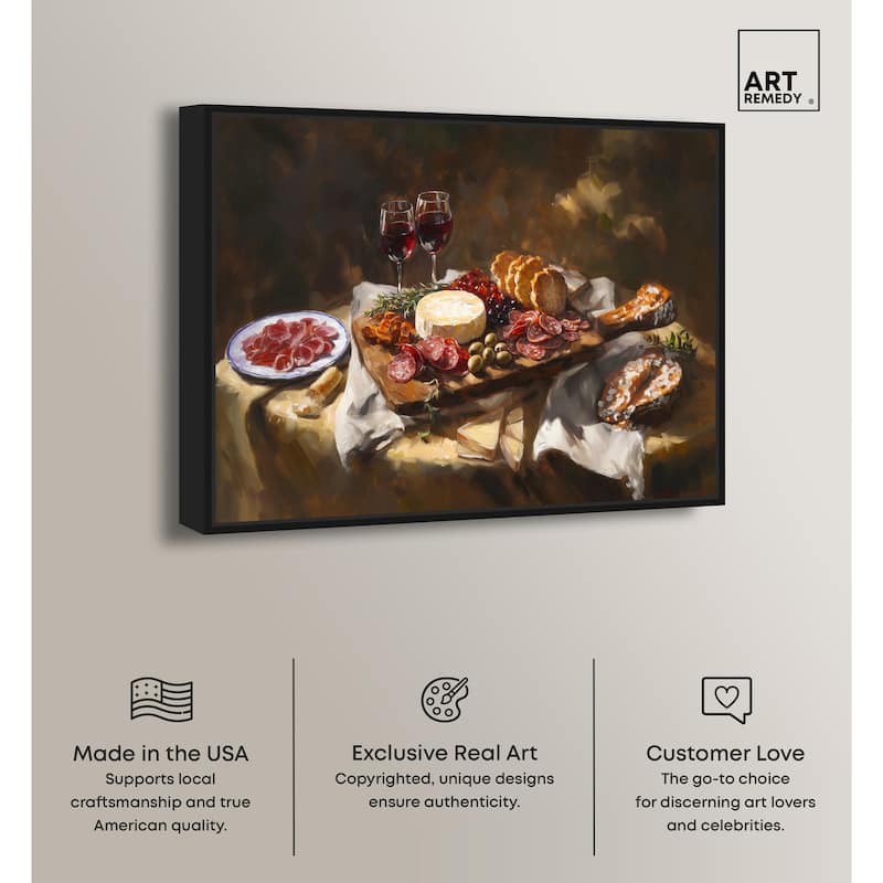 Art of Charcuterie Canvas by Art Remedy