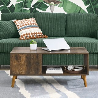 Coffee Table with Open Storage Shelf - Bed Bath & Beyond - 38259192