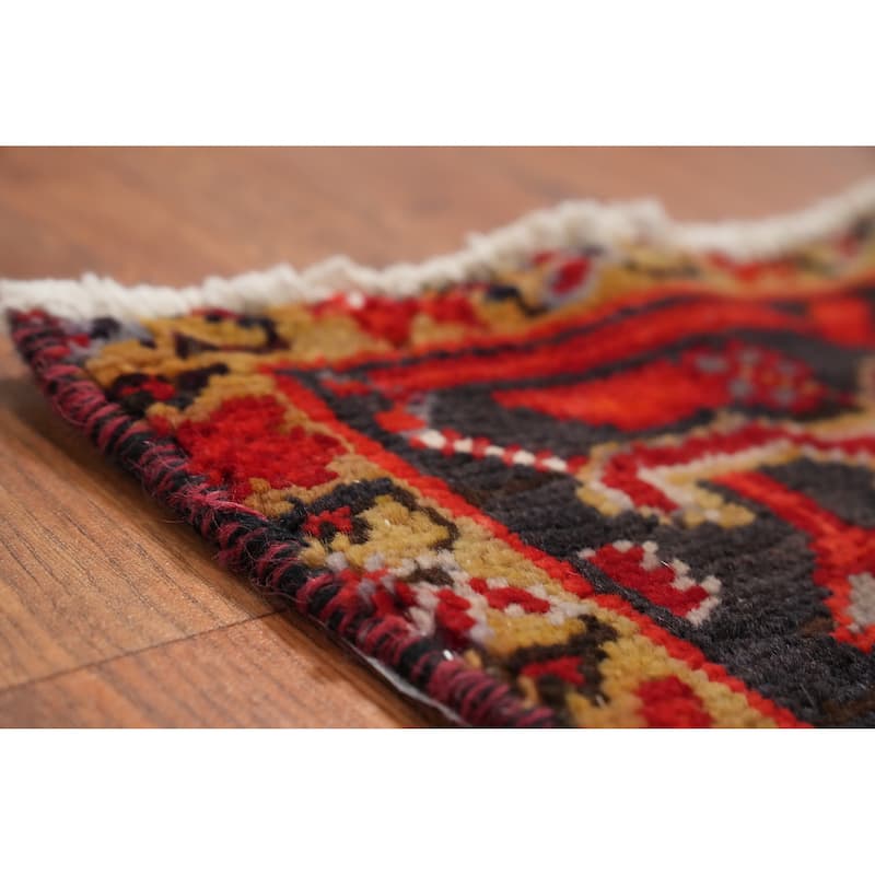 Hand Knotted Oriental 100% Wool Carpet Traditional Medallion Red Heriz Area Rug - 10' 8'' X 7' 11''