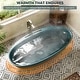 preview thumbnail 27 of 31, Luxury Flatbottom Solid Surface Freestanding Soaking Bathtub with Discreet Towel Slot and Drain Assembly