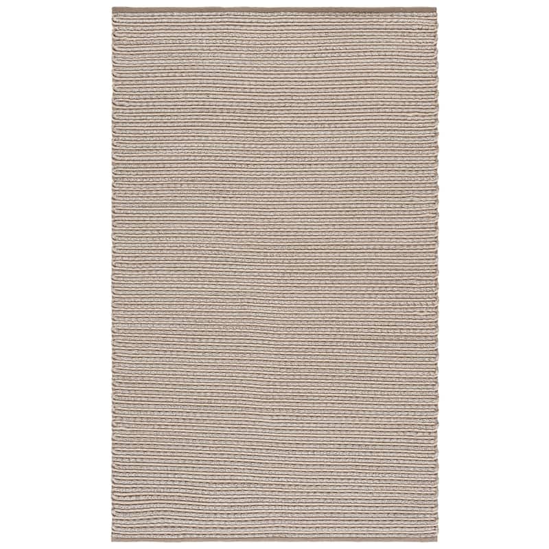 SAFAVIEH Handmade Braided Dede Cotton Rug - 6' x 9' - Beige