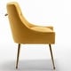 preview thumbnail 20 of 106, SEYNAR Modern Dining Chairs Set of 6, Velvet Accent Chair Tufted Back Armless Chair with Back Pull