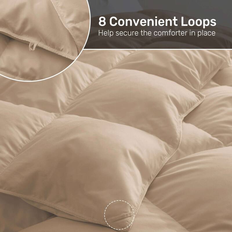 Lightweight Premium White Goose Down Comforter Duvet Insert for Summer