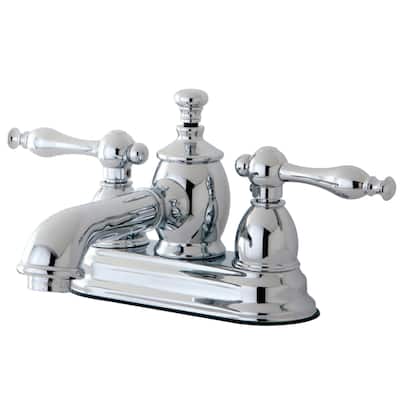 Kingston Brass Naples 4 in. Centerset Bathroom Faucet