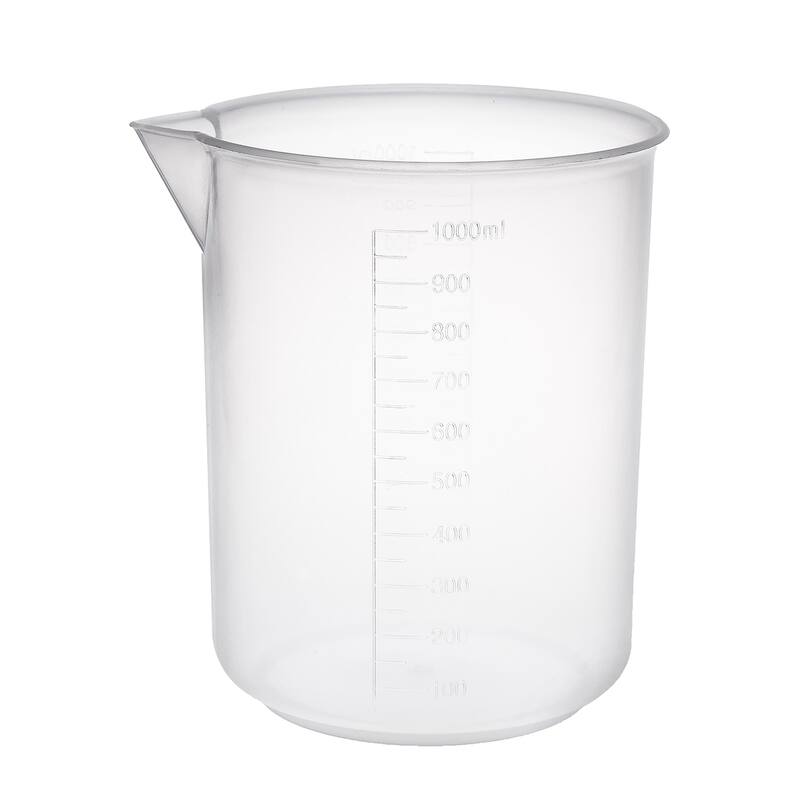 Transparent Measuring Cup Labs PP Plastic Graduated Beakers, 1 Pcs