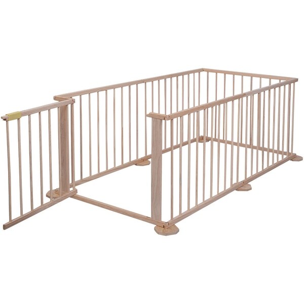 costway baby playpen wooden