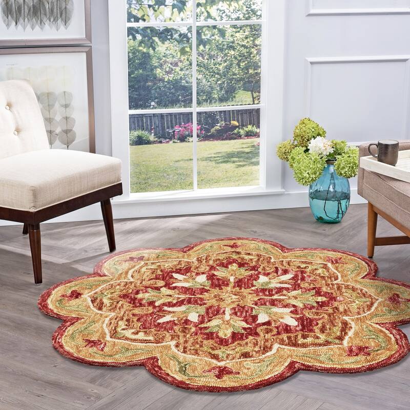 Sevita Medallion Garden Area Rug - 4'0" Round