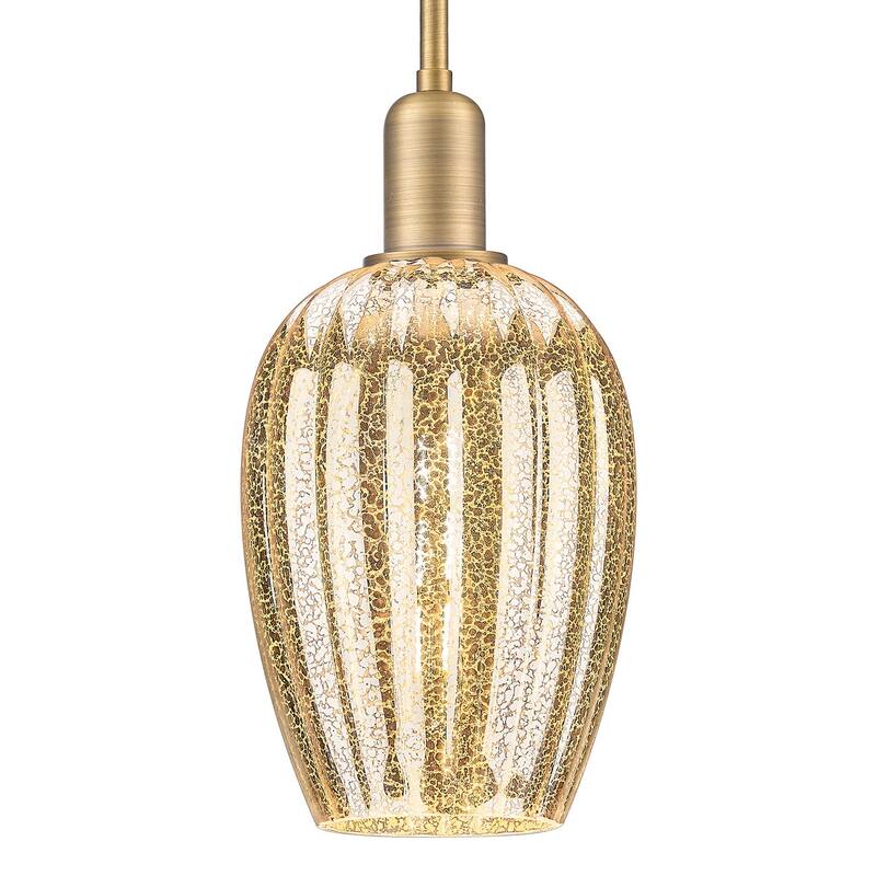 Innovations Lighting 716-1S-G457-6ME Preston 6" Wide Mini Pendant with - Brushed Brass
