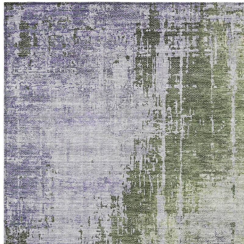 HomeRoots Abstract Transitional Rectangle Outdoor Rug