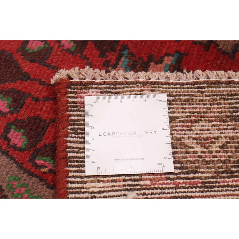 ECARPETGALLERY Hand-knotted Andelz Red Wool Rug - 2'11 x 9'11