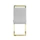 preview thumbnail 12 of 18, 2 Piece Dining Chairs Set,Modern Fashion Kitchen Vanity Patio Club Guest Office Chair,Plating Golden Metal Legs