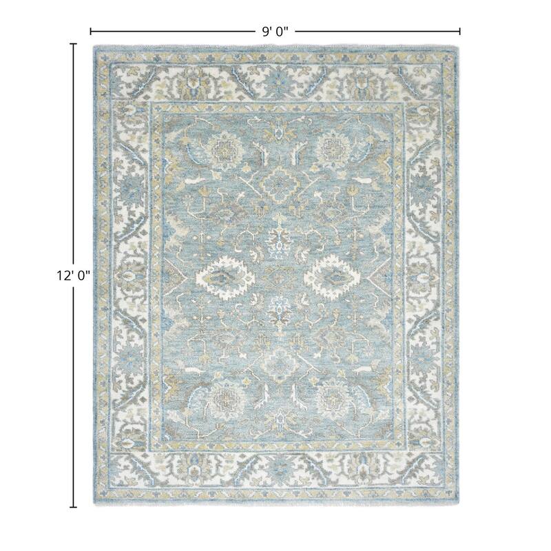 Overton Handmade Traditional Floral Area Rug