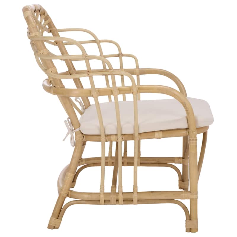 SAFAVIEH Home Junie Rattan Dining Chair - 26"W x 24"D x 37"H