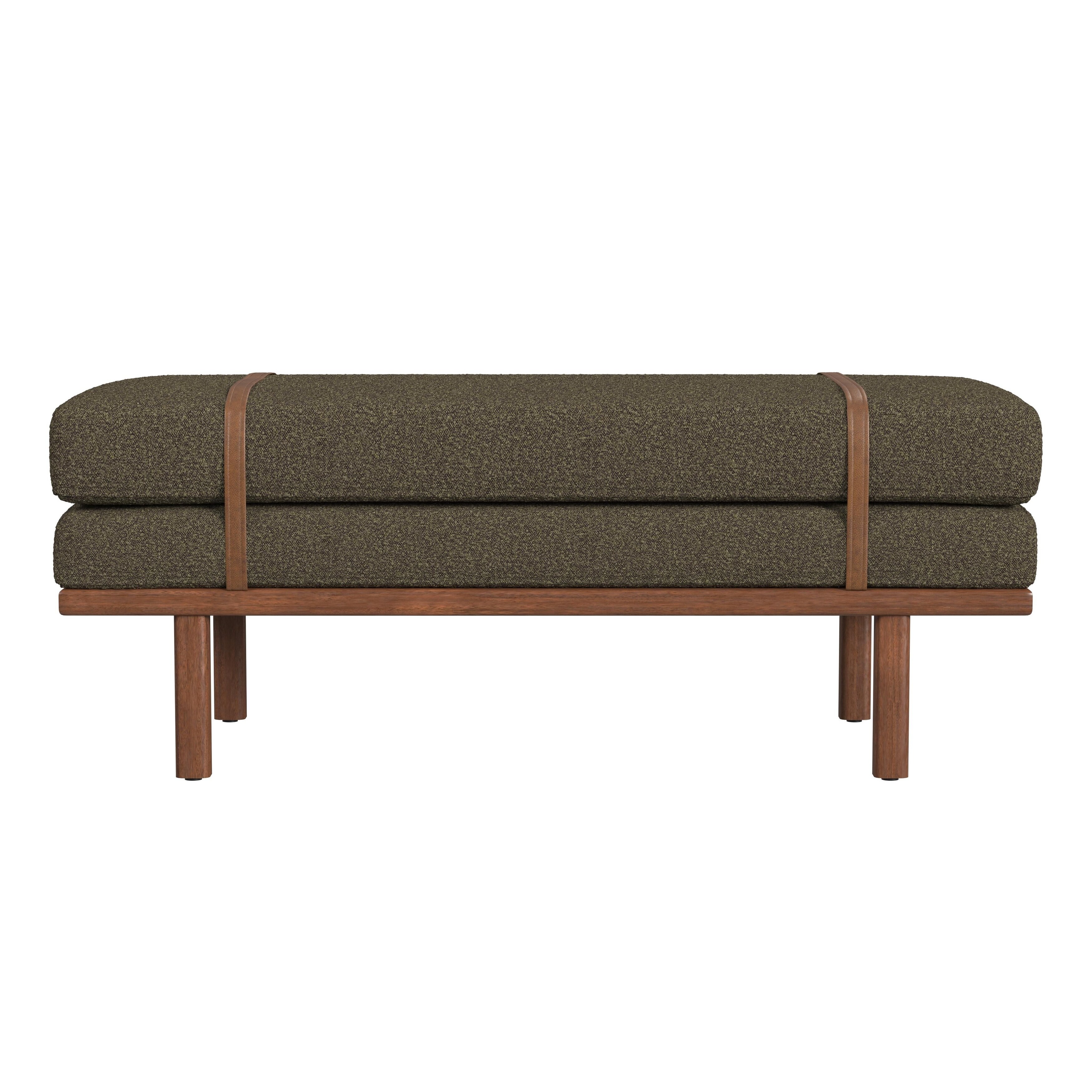 最も優遇 HomePop upholstered Bed - Sale On - Base Wood with Bench ダイニングセット