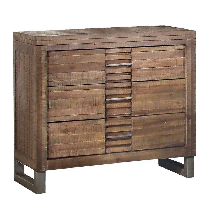Liza Four Pc Queen Bedroom Set, Tufted Gray Upholstery, Brown Wood, Nickel Sled Base