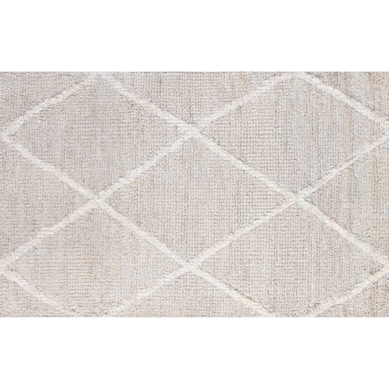 Silver Orchid Rogers Hand-Knotted Viscose Area Rug