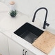 preview thumbnail 23 of 23, STYLISH Solid Stainless Steel Sink Kitchen Faucet, 1 Lever Handle Pull Down Spout Mixer Tap, Stainless Steel Finish