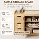 preview thumbnail 8 of 16, 47.2" Solid Wood Baby Changing Table Dresser, New Zealand Pine Nursery Storage Cabinet with 4 Drawers