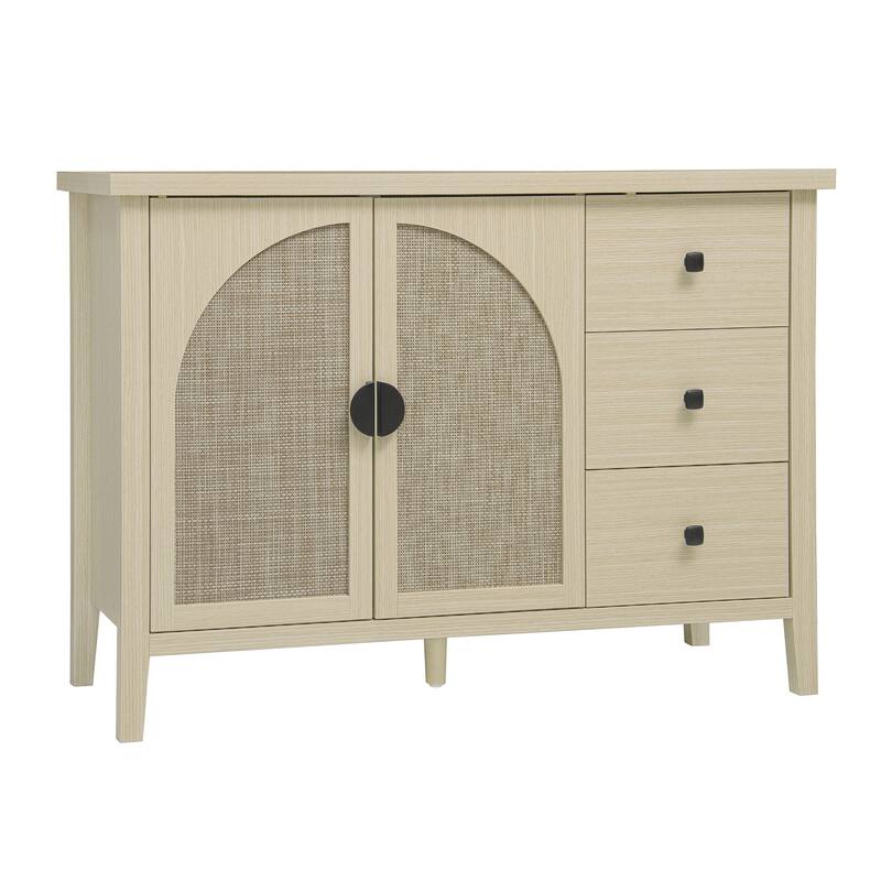 Rustic Storage Cabinet Coffee Cabinet Accent Cabinet Base Cabinet - Natural