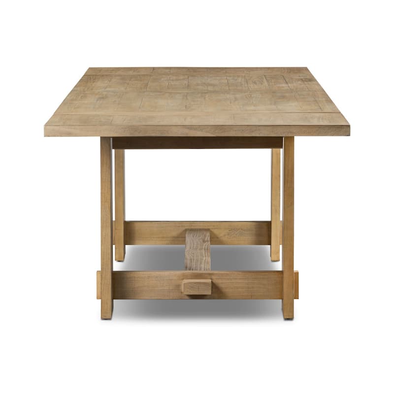 Poly & Bark Combe Solid Pine Wood Extension Dining Table (82.5" - 122")