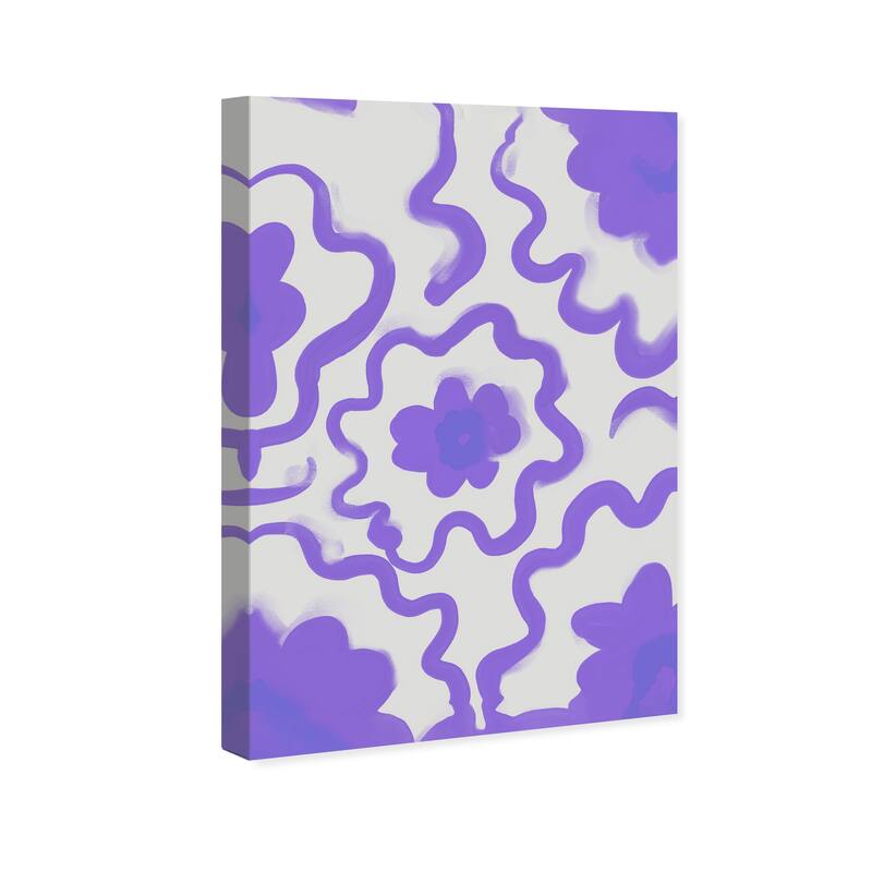 Wynwood Studio Canvas Abstract Violeta s Pattern Purple and Pastel Purple Modern & Contemporary Wall Art Canvas Print