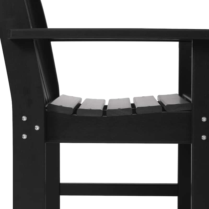 Laguna 6-Piece Outdoor Patio Rectangle Table Garden Arm Chair Dining Set With Bench