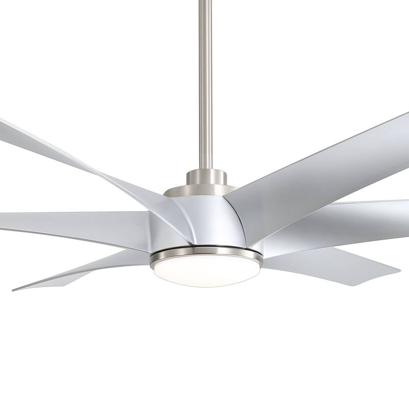 65 in. Integrated LED Indoor 6-Blade Ceiling Fan with Light and Remote Control Included