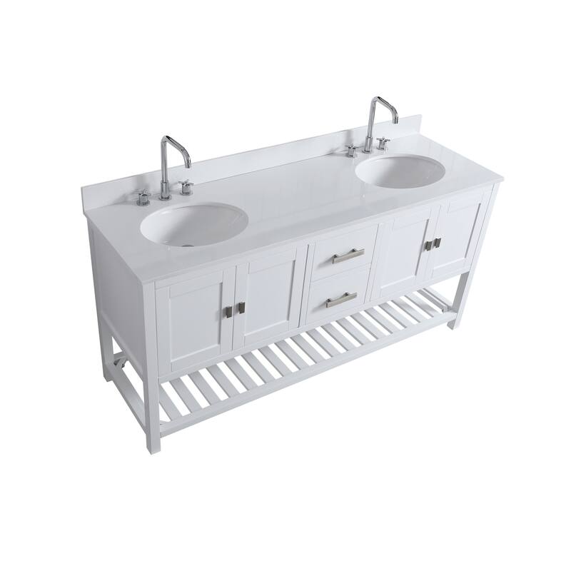 Monaco 72" Double Sink Vanity Base Only