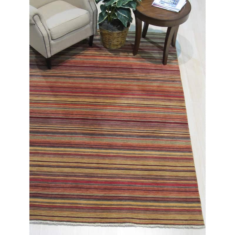 Home Décor Multicolor Handmade Lori Wool Toni Rug by EORC | Vibrant and Stylish Area Rug for Adding a Pop of Color