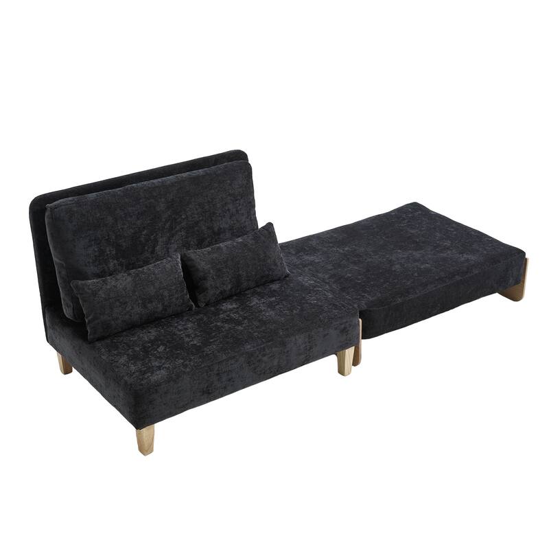 Convertible sofa bed, 3-in-1 convertible with 3 pillows