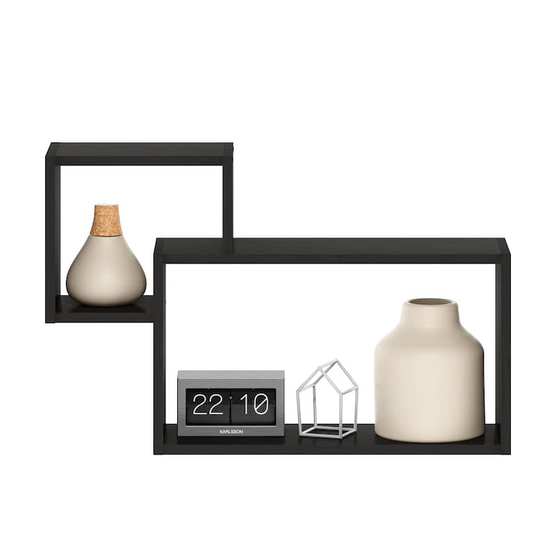 Furinno Rossi Interweave Wall Mount Floating Decorative Shelf